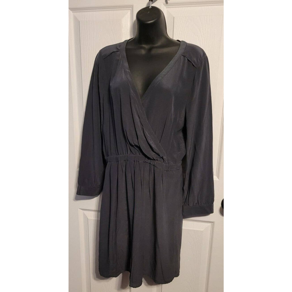 Madewell Woman's Silk Faux Wrap Mini Dress